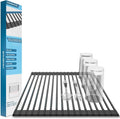 Minismus Over Sink Drying Rack - 13x17 Inches, Black, Roll Up Dish Drying Rack for Kitchen Sink by Minismus
