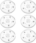 6 Pack 4 inch Small Lazy Susan, Lazy Susan Turntable Organizer Acrylic Cookie Turntable for Kitchen Spice Rack Table Cake Kitchen Pantry Decorating by LDXDRU