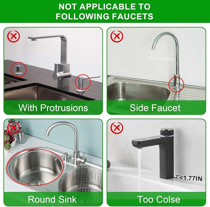Sink Splash Guard, 5°Slope Silicone Draining Mat for Kitchen Sink, 24 inch Sink Faucet Mat, Silicone Sink Faucet Mat Splash Guard, Sink Water Splash Guard, Sink Accessories for Kitchen, Bathroom - Image 5