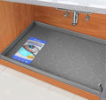 Waterproof Under Sink Mat 34" x 22", Silicone Mat Kitchen liner | BPA-Free Silicone Mat with Raised Lip Protects Cabinets from Leaks, Versatile Home Organizer for Bathroom, Pets, Boots, Floor by SIKADEER