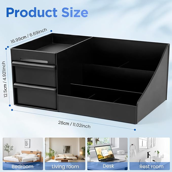 Cologne Organizer for Men，Perfume Organizer，Bathroom Organizer，Men Gifts | Bathroom Counter Organizer，Desk Organizer，Cologne Shelf，Room Decor for Men，Dresser Organizer Countertop，Gifts for Boyfriend - Image 2