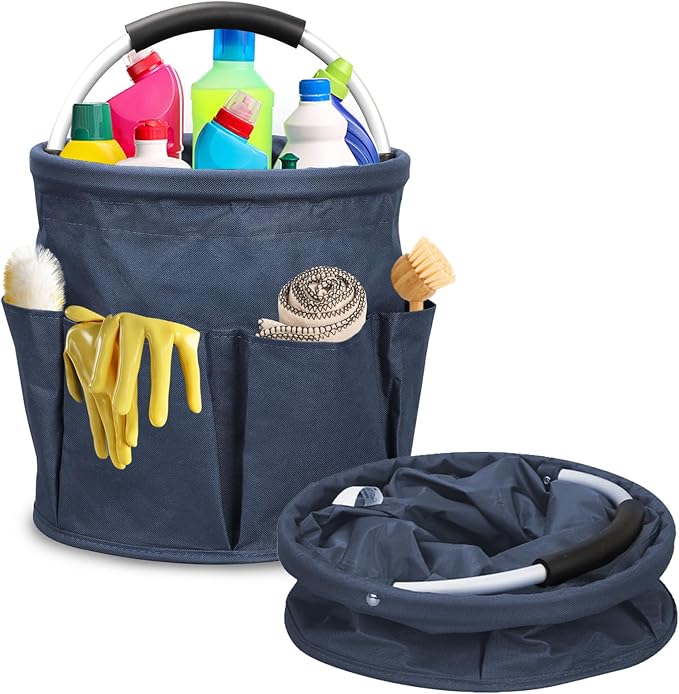 17L Cleaning Caddy for Cleaning Supplies with Handle,Cleaning Supplies Organizer Bucket for Home Garden by Ashmacdo