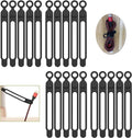 [20Park]UMUST Silicone Cable Ties, Reusable Cable Management Organizer, Cord Tie,Multipurpose Elastic Cord Organizer for Bundling and Fastening Cable Cords Wires(black) | Reusable Cord Ties, Cable Strap Tie for Bundling Electronics Wire,Home Office Tra... by ELECTRONICACCESSORIES