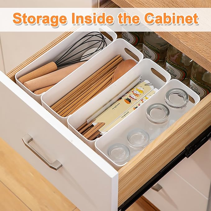 2 Pcs Kitchen Cabinet Door Organizer,Adhesive Mount Inside Cabinet Door Storage,Under Sink Door Storage Shelf for Kitchen,Bathroom,Office,Garage,Craft Room(White) - Image 6