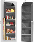 Over Door Wrapping Paper Organizer Storage with 5 Removable Drawers & 2 Large Side Pockets for Gift Wrap Rolls Wrap Storage for Ribbons, Bows, Ornaments and Tools by Ofiray-home