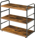 IBUYKE Counter Shelf,Kitchen Organization and Storage,Brown TWJ001H | 3-Tier Bathroom Countertop Organizer Tray Makeup Shelf Counter Standing Spice Rack Storage Shelf Cosmetic Holder by IBUYKE