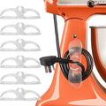 Cord Organizer Kitchen Appliances, Holder for Stand Mixer Clear | 6PCS Self Adhesive Stick On Silicone Cable Wrap Keeper Hook Clip, Electric Wire Hider Accessories, Compatible with KitchenAid by AFunCrafter