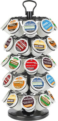 K Cup Holder, Coffee Pods Holder Storage Organizer Stand,40 Pods Capacity | K Cup Organizer,360°Rotating K Cup Carousel,Space-Saving for Countertop,Easy-Grip Top Handle,K Cups Holder Easy Assembly by BLACKSMITHFAMILY