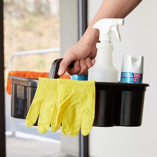 Rubbermaid Commercial Products Deluxe Carry Caddy for Take-Out Coffee/Soft Drinks Postmates/Uber Eats/Food Delivery Cleaning Products Sports/Water Bottles Black - Image 8