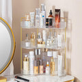 3-Tier Corner Bathroom Counter Organizer – Storage Shelf for Makeup, Perfume & Skincare, Space-Saving Countertop Tray Fits Bathroom, Dresser, Kitchen (White) by SHUANGQING
