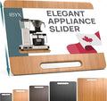 Ibyx Appliance Slider, Sliding Tray for Coffee Maker, 13x10.5 in, Natural | For Coffee Maker & Heavy Kitchen Appliances, Easy Slide, Made of Premium Bamboo, Space-Saving Kitchen Organizer 40lb Capacity by Ibyx