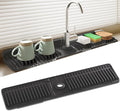 24 Inch Longer Silicone Faucet Mat, 7°Slope Fast Self-draining | Faucet Mat for Kitchen Sink, Silicone Sink Splash Guard, Fast Drying Tidy Faucet Mat Splash Guard by SOCORIA