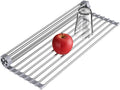Sink Drying Rack, 17.5" X 11.8", Kitchen Sink Roll Up Drying Rack, Gray by Unknown