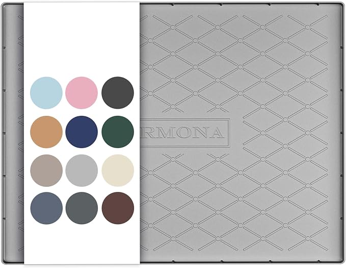 URMONA 28" x 19" Waterproof Silicone Mat in Multiple Sizes & Colors, Under Sink Mat for Kitchen & Bathroom, Pet Food Pad for Dogs & Cats, Kitchen Cabinet Liner, Multi-Purpose for Storage(Light Grey) by URMONA