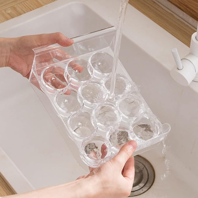 Egg Holder for Refrigerator Drawer Type Egg Container for Refrigerator BPA Free Fridge Organizer-12 Egg Storage,Stackable - Image 4