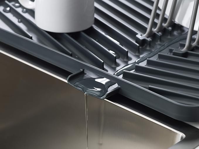 Joseph Joseph Flip-Up Drain Board with Foldable Dish Rack, One-size, Gray - Image 3