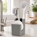 Silicone Sink Caddy – Sponge Dish Brush Holder for Kitchen Sink | Kitchen Sink Organizer, Sink Brush Holder, Sink Sponge Holder for Scrub Daddy, Scrub Mommy, Sponge & Kitchen Brush Holder by Spacewiser