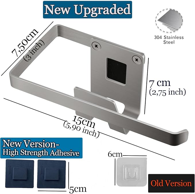 GAViA Sink Caddy, Stainless Steel Removable Sponge Holder for Kitchen Sink | 2-in-1 Sponge holder,Dish Cloth Hanger,Rustproof,In-Sink,Wall Hanging,Adhesive,Self Drain Sink Organizer Rack,Silver - Image 3