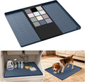 URMONA Waterproof Silicone Under Sink Mat 22'' x 19'' Shelf Liner for Kitchen and Bathroom, Cabinet and Counter Protector, Storage and Organizers, Litter Mat, Pet Cat Puppy Essentials(Dark Grey) by URMONA