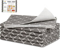 Cooyes 6 Pack Refrigerator Shelf Liners for French Door Fridge, 17.7" × 36" Extra Large, Non-Slip Fridge Mats Machine Washable, Refrigerator Drawer Liner for Glass Shelves Kitchen Cabinet by Cooyes