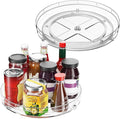 Optish 4 Pack 9.5" Lazy Susan Organizer for Cabinet, Non-Skid Turntable | Fridge Organizer and Storage, Rotating Spice Organizer, for Pantry, Kitchen, Table Top, Countertop, Easy Access, Load 15 lbs by Optish