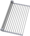 Dish Drying Rack Over The Sink with Roll Up for Kitchen,16.9''x15.7'',Gray by Unknown