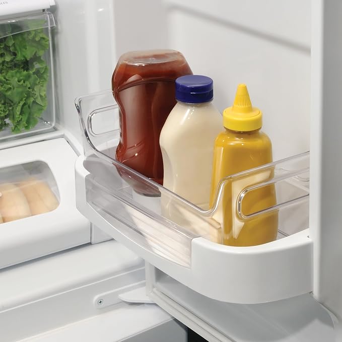 iDesign Plastic Condiment Organizer with Handles, Clear | For Fridge, Made in USA - Image 3