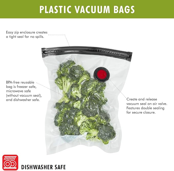 ZWILLING Fresh & Save 4-pc Vacuum Sealer Bag Starter Set - Image 6