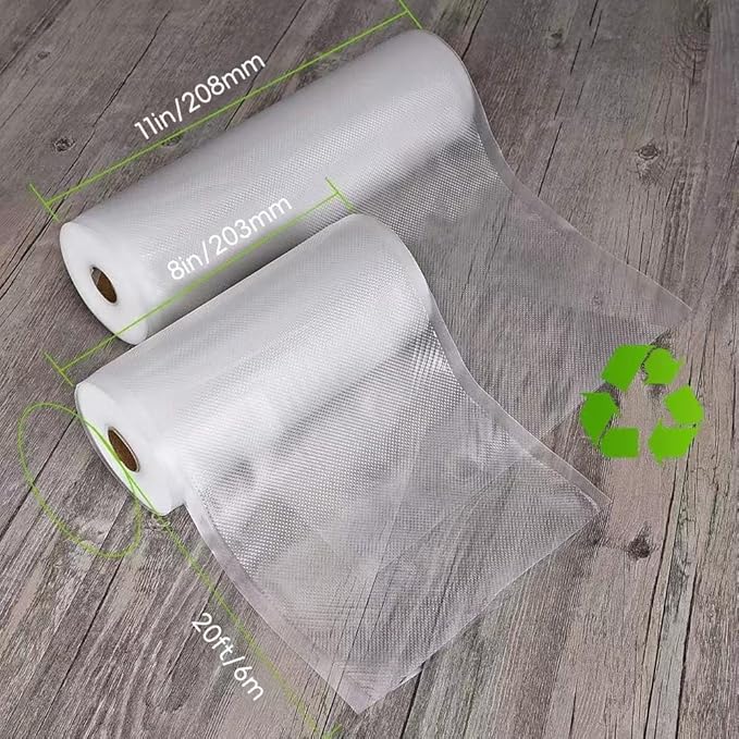 Vacuum Sealer Bags 12 Pack (6 Rolls 11"x20' + 6 Rolls 8"x20'), 240Feet | Commercial Grade, BPA Free, Freezer Bags, Sous Vide Cooking, Puncture Prevention, Kitchen Essentials, Kitchen Gadgets - Image 6