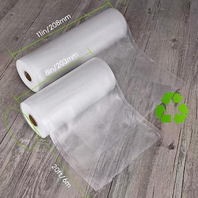 Vacuum Sealer Bags, 6 Rolls 11"x20', 120Feet | Commercial Grade, BPA Free, Customized Size, Sous Vide Cooking, Puncture Prevention, Kitchen Essentials, Kitchen Gadgets - Image 5