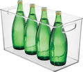 iDesign Pantry Bin with Handles, Clear | Kitchen Storage, For Cabinets, For Pantry, For Fridge by iDesign