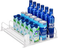 Puricon Drink Organizer for Fridge, Soda Can Organizer -4 Rows, White | Self-Pushing Spring-Loaded Drink Dispenser for Refrigerator, Holds Soda, Beer & Water Bottles Neatly in Rows by Puricon