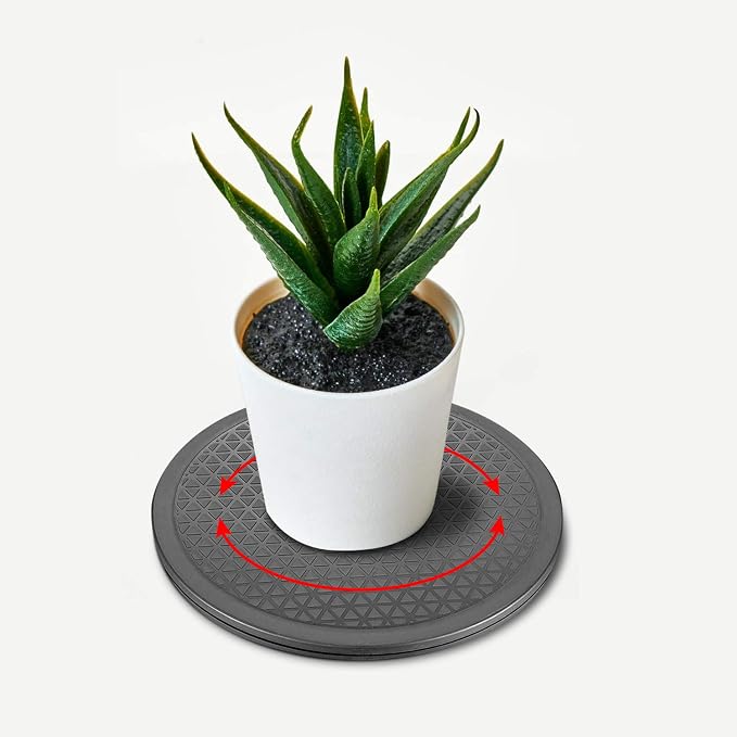 Heavy Duty Rotating Swivel Stand with Steel Ball Bearings - Lazy Susan Spray Paint Turntable for Flat Panel Monitors, Potted Plants,TV's, Sculpture, Speakers (12 inch-2pack) - Image 3