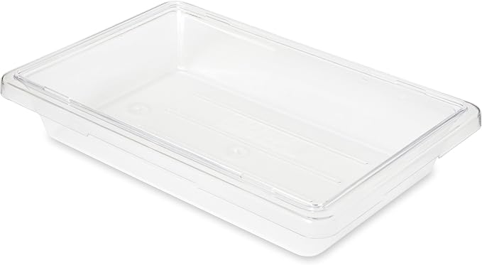 Rubbermaid Commercial Products Polycarbonate Food Storage Box/Tote, 2 Gallon, Clear, for Restaurant/Kitchen/Cafeteria by RubbermaidCommercialProducts