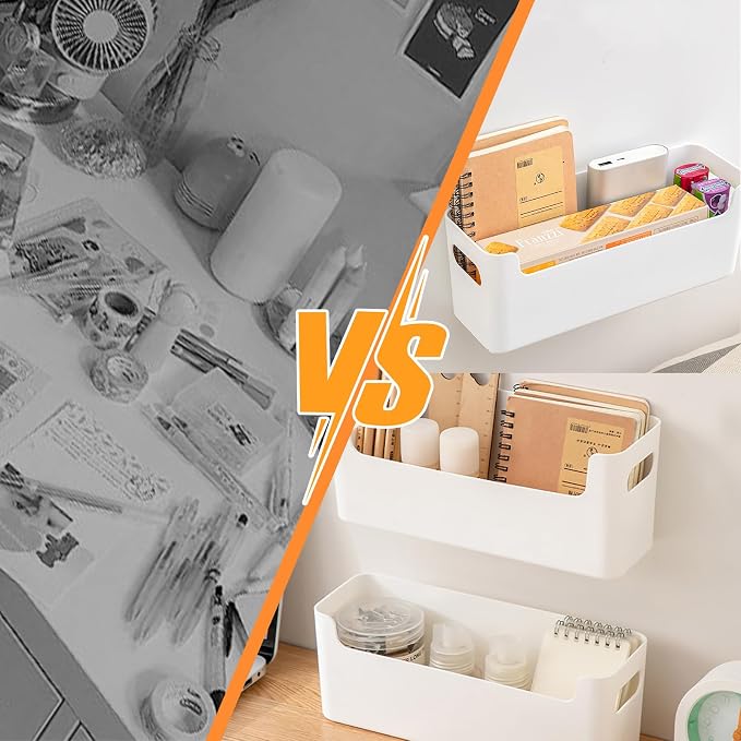 2 Pcs Kitchen Cabinet Door Organizer,Adhesive Mount Inside Cabinet Door Storage,Under Sink Door Storage Shelf for Kitchen,Bathroom,Office,Garage,Craft Room(White) - Image 9