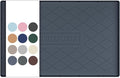 URMONA 22" x 14" Waterproof Silicone Mat in Multiple Sizes & Colors, Under Sink Mat for Kitchen & Bathroom, Pet Food Pad for Dogs & Cats, Kitchen Cabinet Liner, Multi-Purpose for Storage(Dark Grey) by URMONA