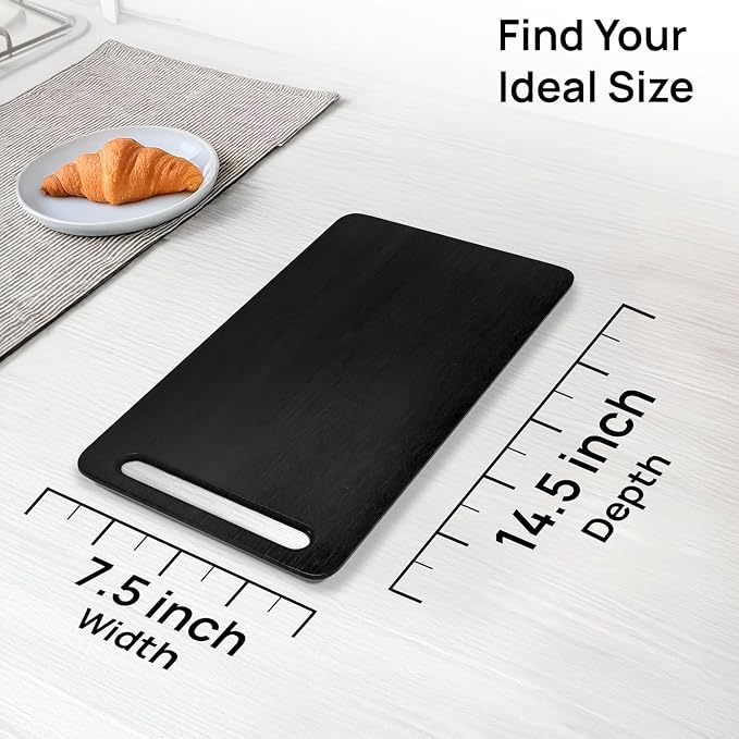 Ibyx Appliance Slider, Sliding Tray for Coffee Maker, 7.5 x 14.5 in, Black | For Coffee Maker & Heavy Kitchen Appliances, Easy Slide, Made of Premium Bamboo, Space-Saving Kitchen Organizer 40lb Capacity - Image 2