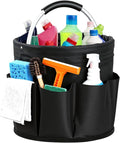 Cleaning Caddy with Handle, for Cleaning Supplies Organizer Bucket | Foldable Storage Tote with 6 Pockets,17L Large Capacity Basket for Household Organizer,Laundry Room,Bathroom & Home by Unknown