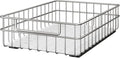 Stainless Steel Pull Out Cabinet Organizer(11.8"W x 16.5"D x 4.7"H)-1 Pack, Minimalist Design Frame, Full-Extension Slide Rails, Easy Installation for Pantry Organizers or Kitchen Cabinet Organizer by Kitstorack