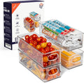 ClearSpace Plastic Pantry Organization and Food Storage Bin, 4 Pack | Clear food storage bins keep pantry, fridge, and kitchen essentials organized while maximizing storage space and easy access by ClearSpace