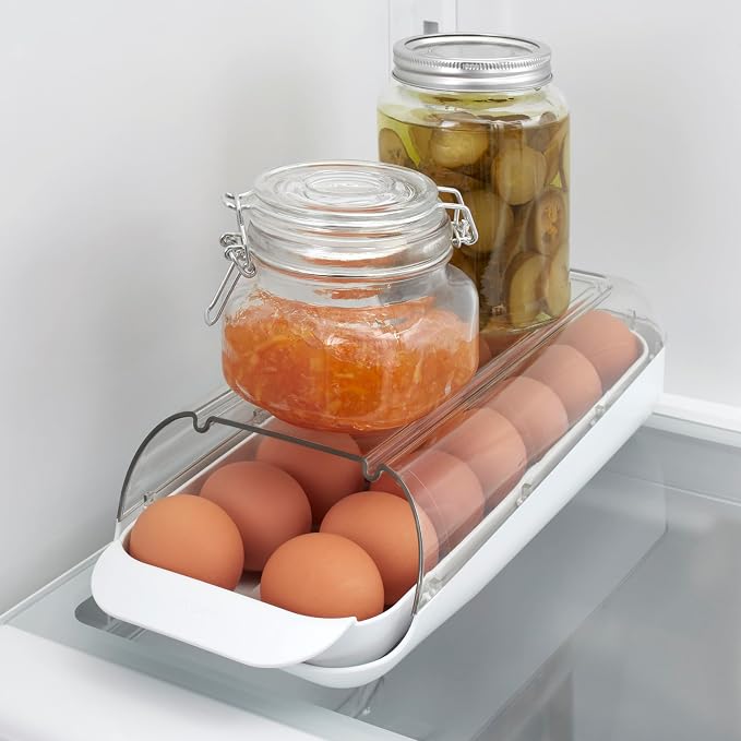 YouCopia FridgeView Rolling Egg Holder, BPA-Free Stackable Eggs Organizer with Removable Tray for Refrigerator Storage - Image 8