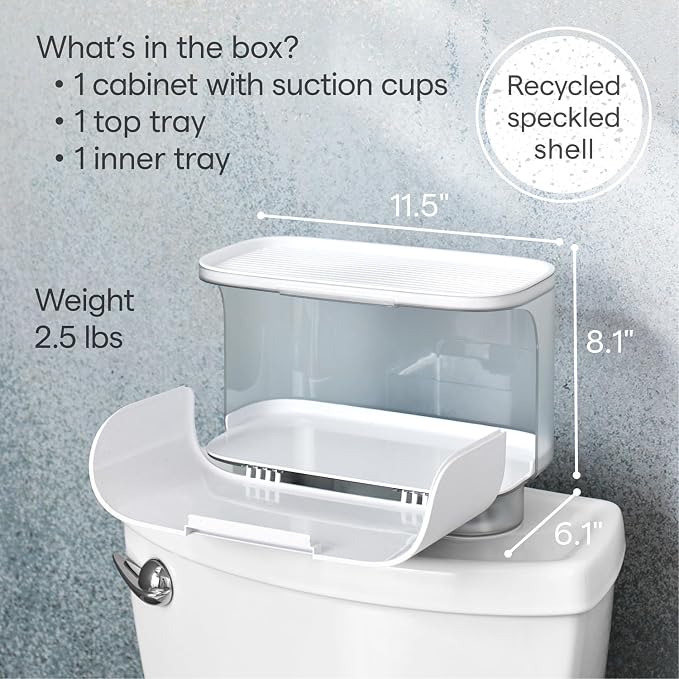 YouCopia HideAway Toilet Cabinet, Over Toilet Bathroom Storage Organizer - Image 7