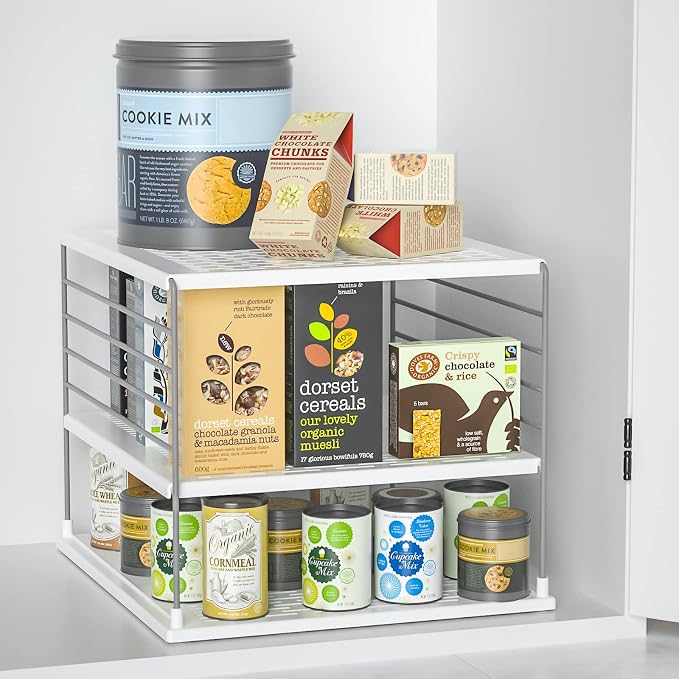 Upgraded Cabinet Organizers - Divided Compartment Holder for Plastic Bag, Wrap, Foil, Snack and Box - Kitchen Organization Under Sink Storage Suitable - Image 2