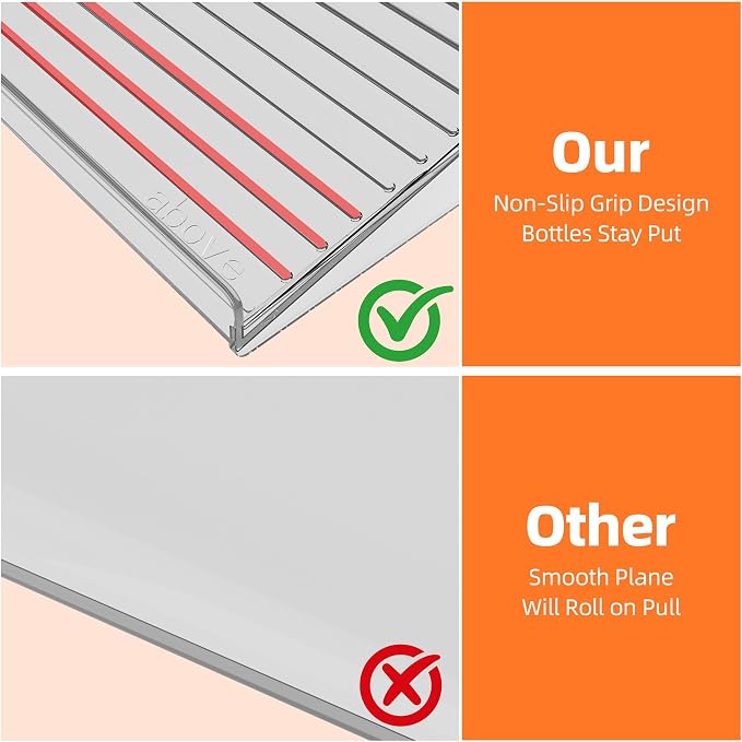 MUDEELA Clear Spice Drawer Organizer, 3 Tier- 2 Set (6 Packs) | Expandable From 11" to 22", (Jars not included), Kitchen Seasoning Organizers and Storage for Drawer - Image 9