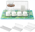 Collapsible Dish Drying Rack with Green Mat, Small Space Dish Rack for Dorm | JM.JEEMI Folding Compact Dishes Drying Rack for Kitchen Counter - Foldable, 304 Stainless Steel, Silver by JMJEEMI