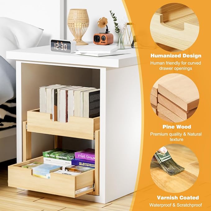 Pull Out Cabinet Organizer, 26''W×21''D Sliding Drawers for Cabinets, 2 Tier Soft Close Slide Out Wooden Pull out Drawers, Base Cabinet Organization for Kitchen, Pantry, Bathroom - Image 4