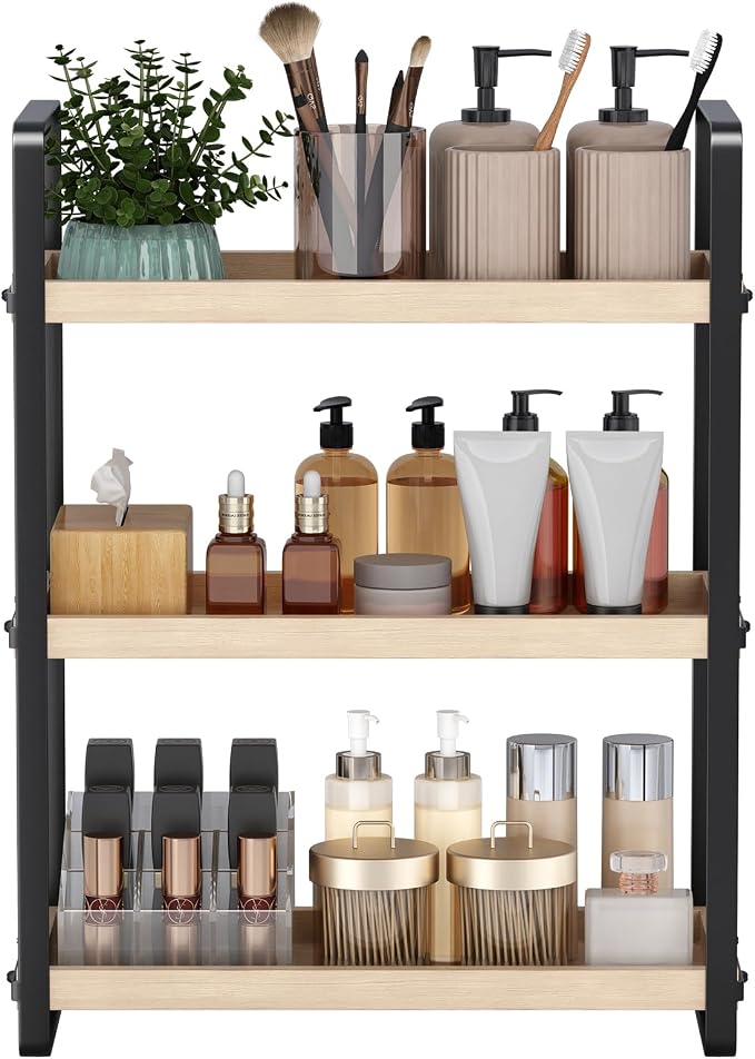 HNRLOY Bathroom Counter Organizer, Bathroom Counter Shelf, Makeup Organizer | Bathroom Countertop Organizer, Bathroom Sink Organizer, Perfume Organizer, Vanity Shelf, Bathroom Organization and Storage by Unknown