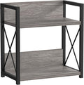 Giikin Countertop Shelf Organizer, 2 Tier Coffee Organizer for Desktop, Grey Counter Shelf Spice Rack for Kitchen (Grey, M) by Giikin