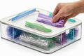HIMUS Food Storage Bag Organizer - 4 in 1 Plastic Baggie Organizer for Drawer | Compatible with Sandwich, Snack, Gallon, Quart & Slider | Plastic Bag Organizers Kitchen Storage| Wall & Drawer Mount by Himus-YourPartner