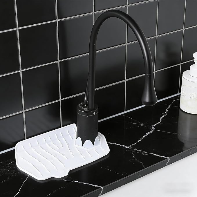 Silicone Sink Splash Guard, Multifunction Faucet Splash Guard, White Kitchen Faucet Mat for Kitchen and Bathroom Sink - Image 7